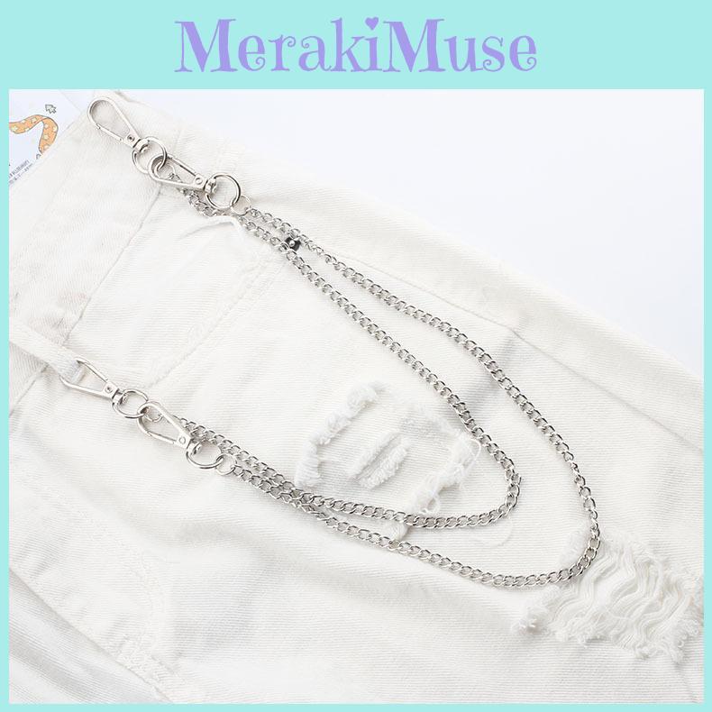 Metal Hiphop Style Waist Chain Unisex Jewelry Casual Spring Enhancement Outfit