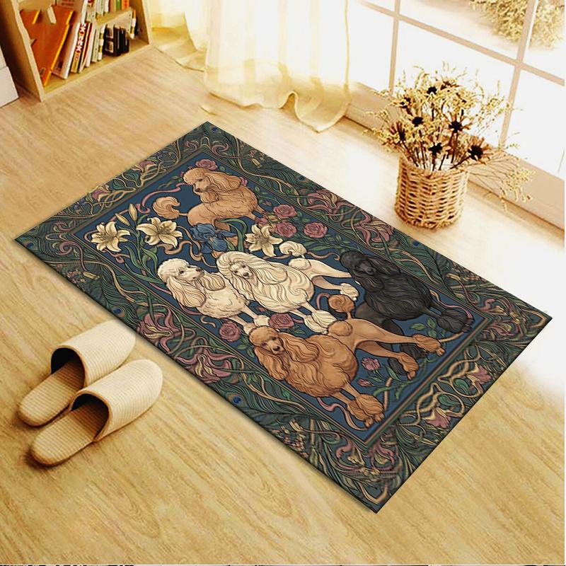 2025 New Poodle Carpet Rug for Living Room Bedroom Home Sofa Decoration,Kids play Non-slip Floor Mat100