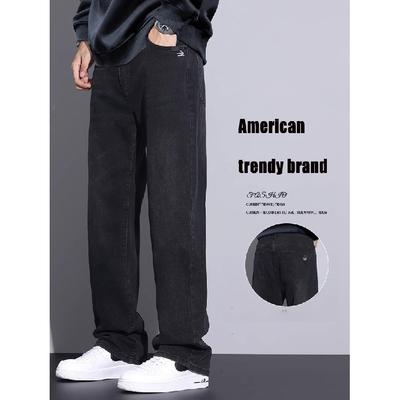 Spring And Autumn Winter New Men'S Regular Jeans Slimming Straight Stretch Business Versatile Long Pants