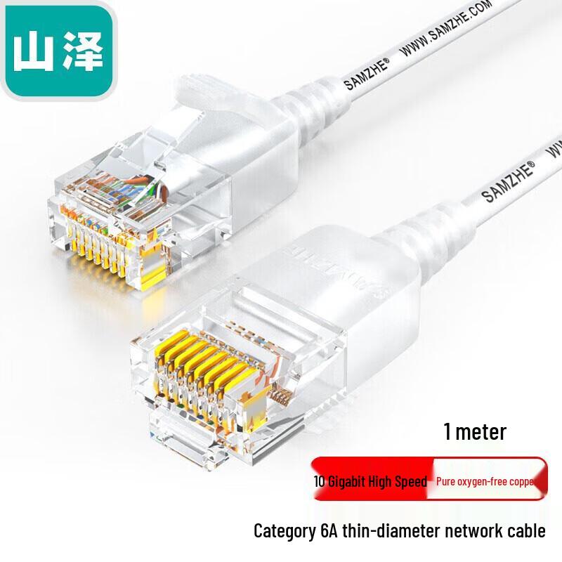 

Shanze CAT6A Ultra-Thin 10 Gigabit Ethernet Patch Cable (10-Pack)