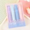 4Pcs Soft Tip Highlighter Set with Large Ink Capacity Pastel Eye-Care Markers Smooth Writing Highlighter Pen for Journaling Notes Cute School Supplies