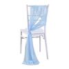 Chiffon Chair Sashes Wedding Aisle Decorations 9Ft Wrinkle-Free Draping Fabric for Ceremony Reception Party Banquet Decoration
