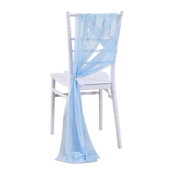 Chiffon Chair Sashes Wedding Aisle Decorations 9Ft Wrinkle-Free Draping Fabric for Ceremony Reception Party Banquet Decoration
