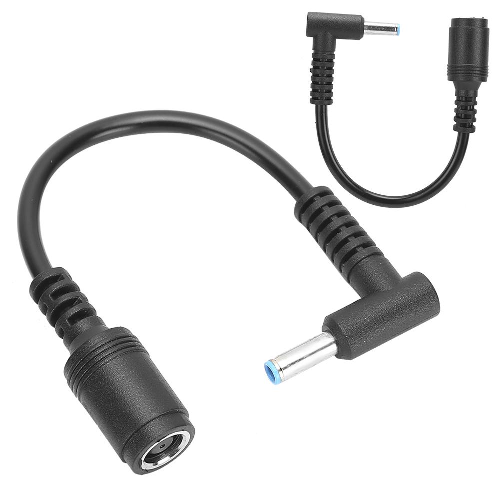 2Pcs Power Adapter Converter Cable 7.4x5.0mm Female To 4.5x3.0mm Male Bent Tip with Pin for HP Ultrabook
