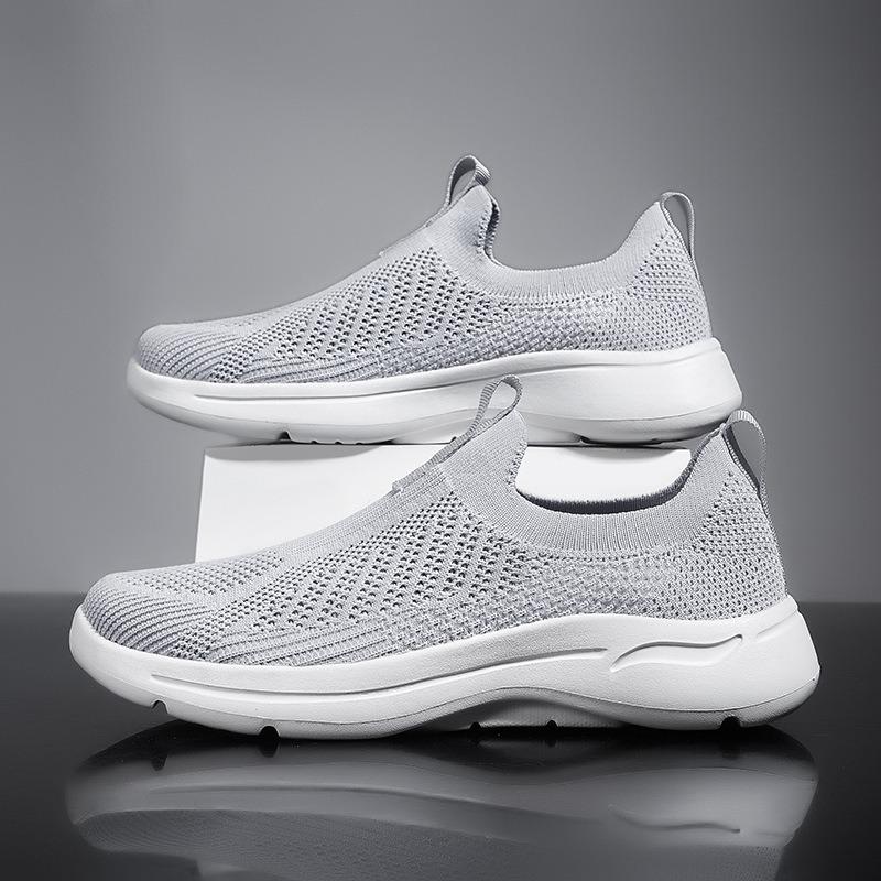 Men's shoes one pedal new sports and leisure fly-woven dad shoes fly-woven surface breathable men's shoes
