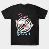 T-shirt Homme Impression Noire Pinky And The Brain Spirale Rétro Impression sur Papier de Transfert Sans Découpe Coton T-shirt