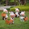 Outdoor Cartoon Cow Garden Planter