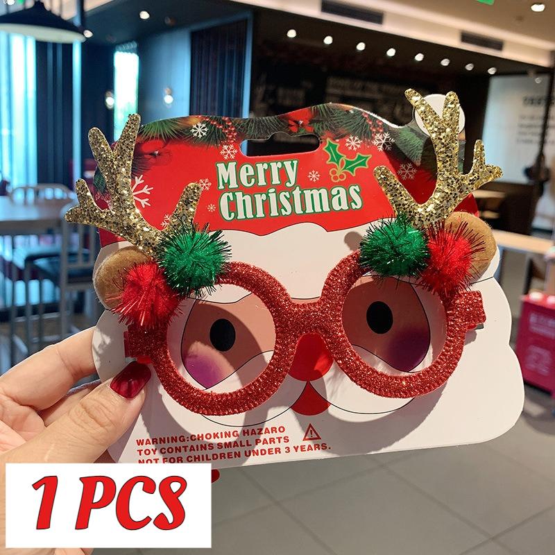 1 Stück Weihnachtsdekorationsbrille Kinder Erwachsene Niedlich Verkleiden Weihnachtsbaum Design Weihnachtsverkleidung Geschenk Brillengestelle