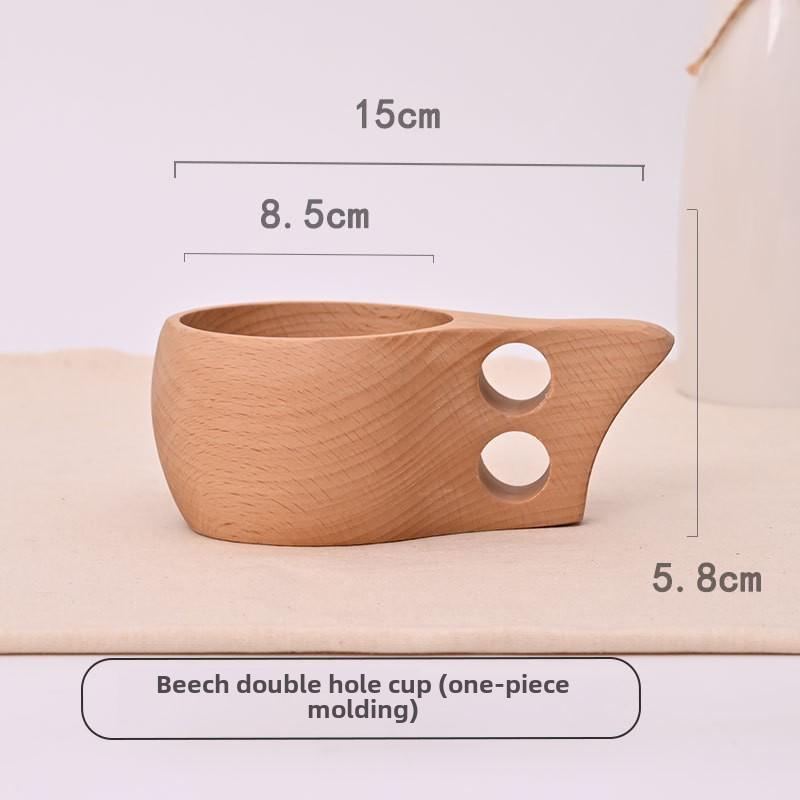 Creative Milk Cup Outdoor Wooden Cup Wooden Finnish Cup Portable Universal Cup