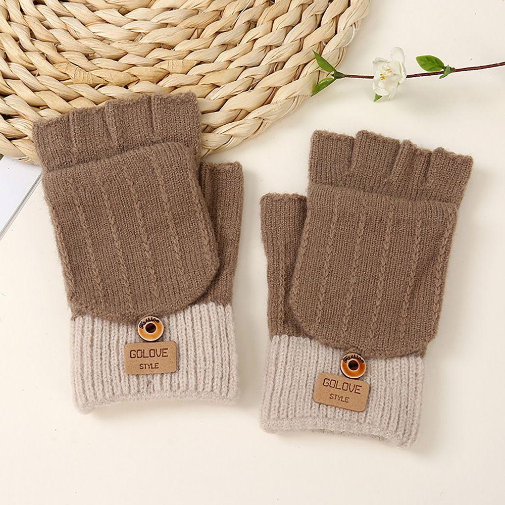 Screen Touchable Winter Gloves Knitted Wool Glove Bracers Casual Hand Warmer  for Woman Winter Warm