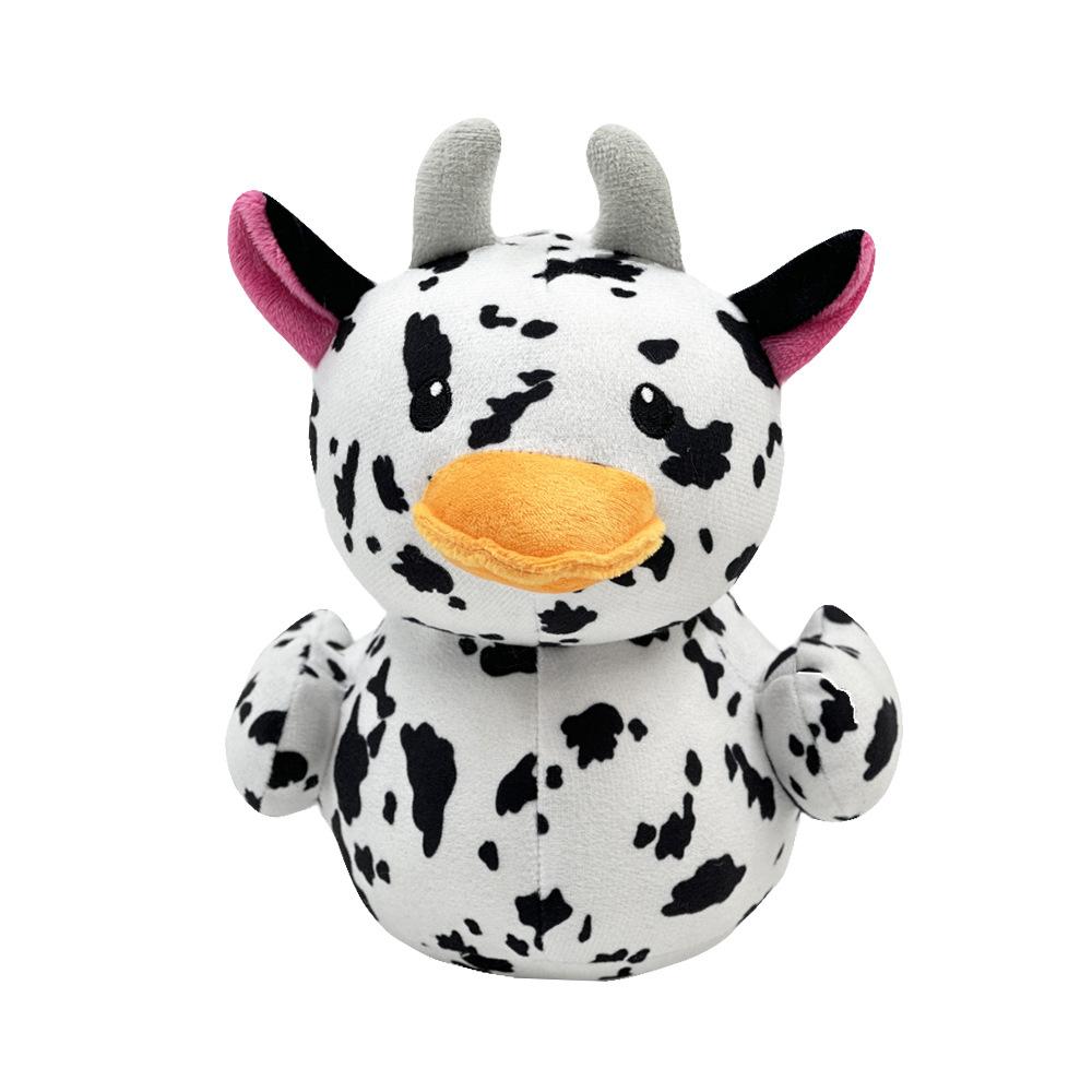 

Plush Cow Duck Toy Stuffed Animal Doll Pp Cotton Short Plush Figure Cartoon