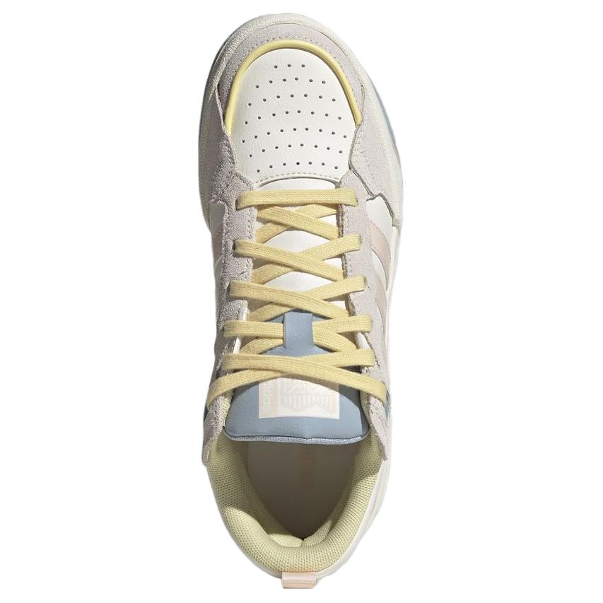 Adidas Neo 100Db Comfortable Versatile Non-Slip Wear-Resistant Breathable Low-Top Casual Shoes Women Sneaker Pink Yellow IE5576