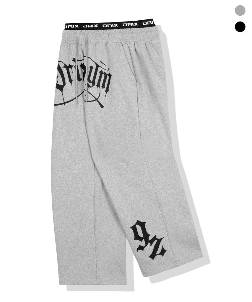 DRIX Elastic Layered Graphic Sweatpants_Gray