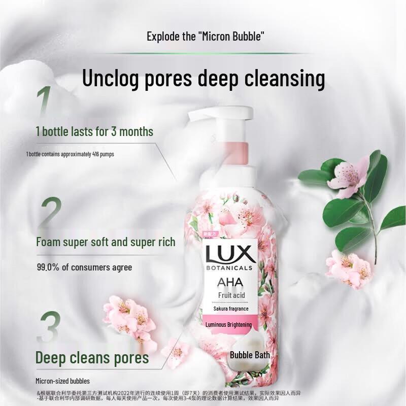 LUX Cherry Blossom Botanical Body Wash 500ml
