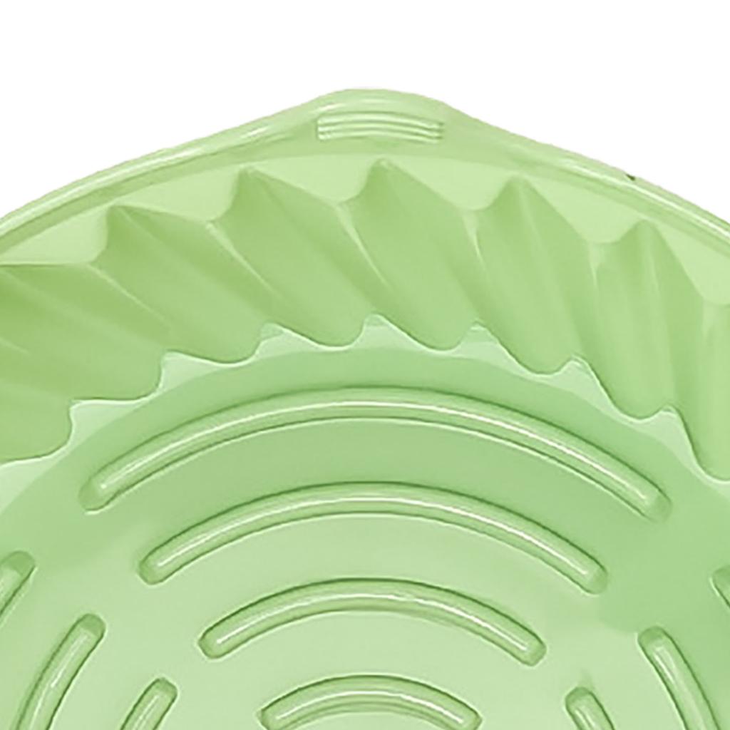 Air Fryer Liners Pot Round Shaped Heat Resistant Easy Cleansing Silicone Pot Liner Baking Tray Cyan