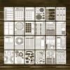 Journal Stencil Set for Dotted Journals Journalling Supplies/Accessories Kit for Time Saving Planner for Kids Adults 24