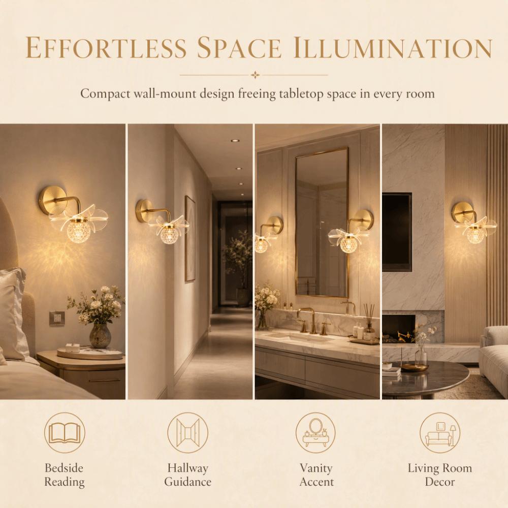 Flower Shaped Wall Mount Light 85-265V Sconce Modern Wall Sconce  Vanity Area