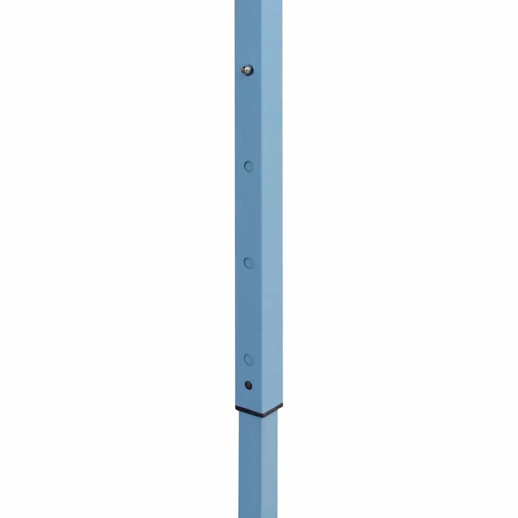 Folding Party Tent Pop Up with 5 Side Walls 3 X 9 M Blue