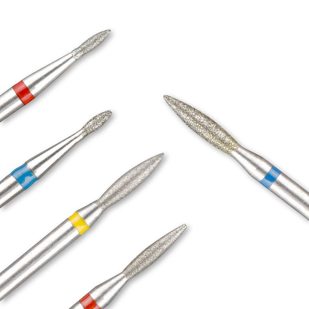 10 pezzi/s Punte per Fresa per Unghie Diamantate Fresa Pulisci Cuticole per Manicure Pedicure Frese Elettriche Punte Accessorio per Unghie