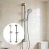 Wall Mount Adjustable Shower Rod Handheld Sprayer Bracket Steel Easy Installs for Sliding Height Adjustment