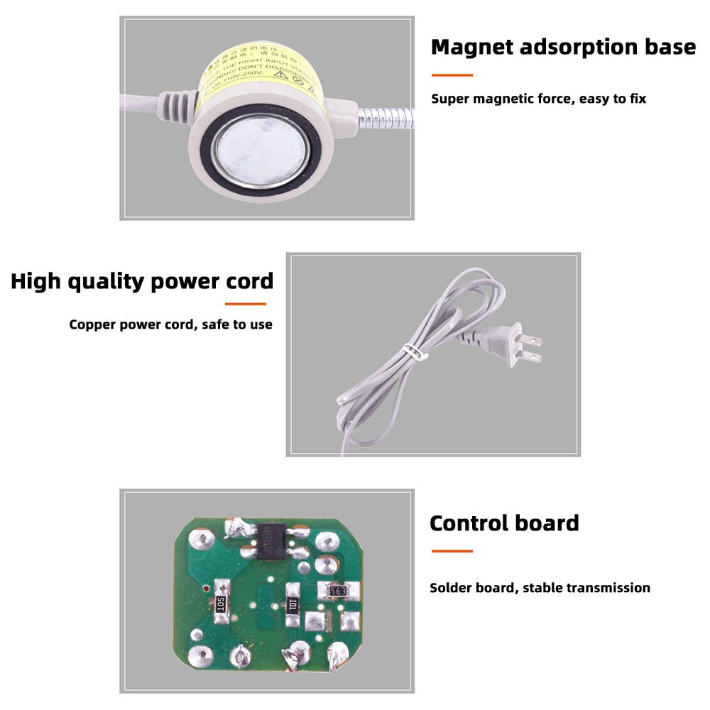 1PC 30 LED Industrielle Nähmaschine Beleuchtung Lampe Bekleidungsmaschine Zubehör Arbeit Licht 360 ° Flexible Schwanenhals Industrie Lichter