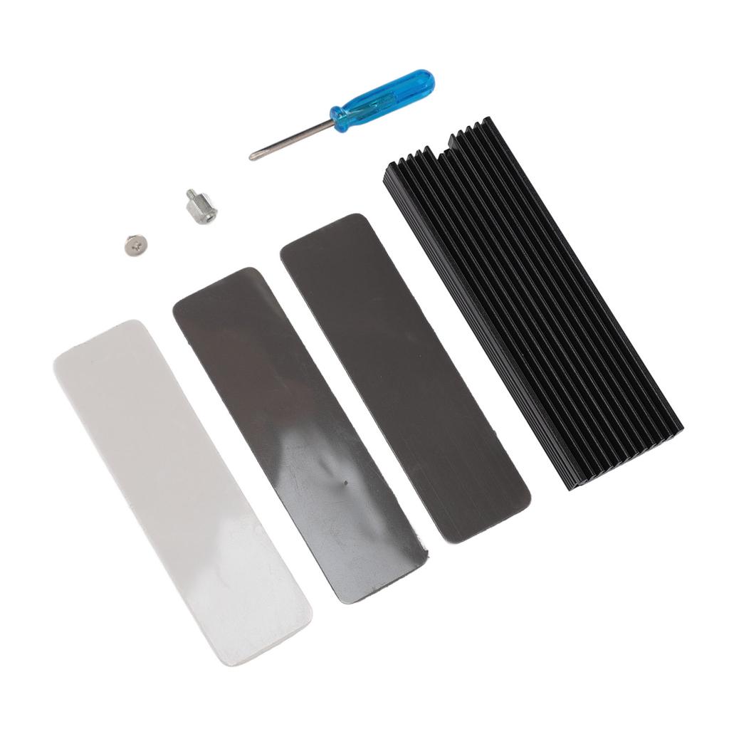 M.2 2280 SSD Heatsink with Thermal Silicone Pad Aluminum Alloy Support Single Double Sided M2 SSD