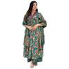 Gosriki Women' Rayon Blend Anarkali Printed Kurta With Palazzo & Dupatta (Cia GreenVks01Gs Green XxLarge)