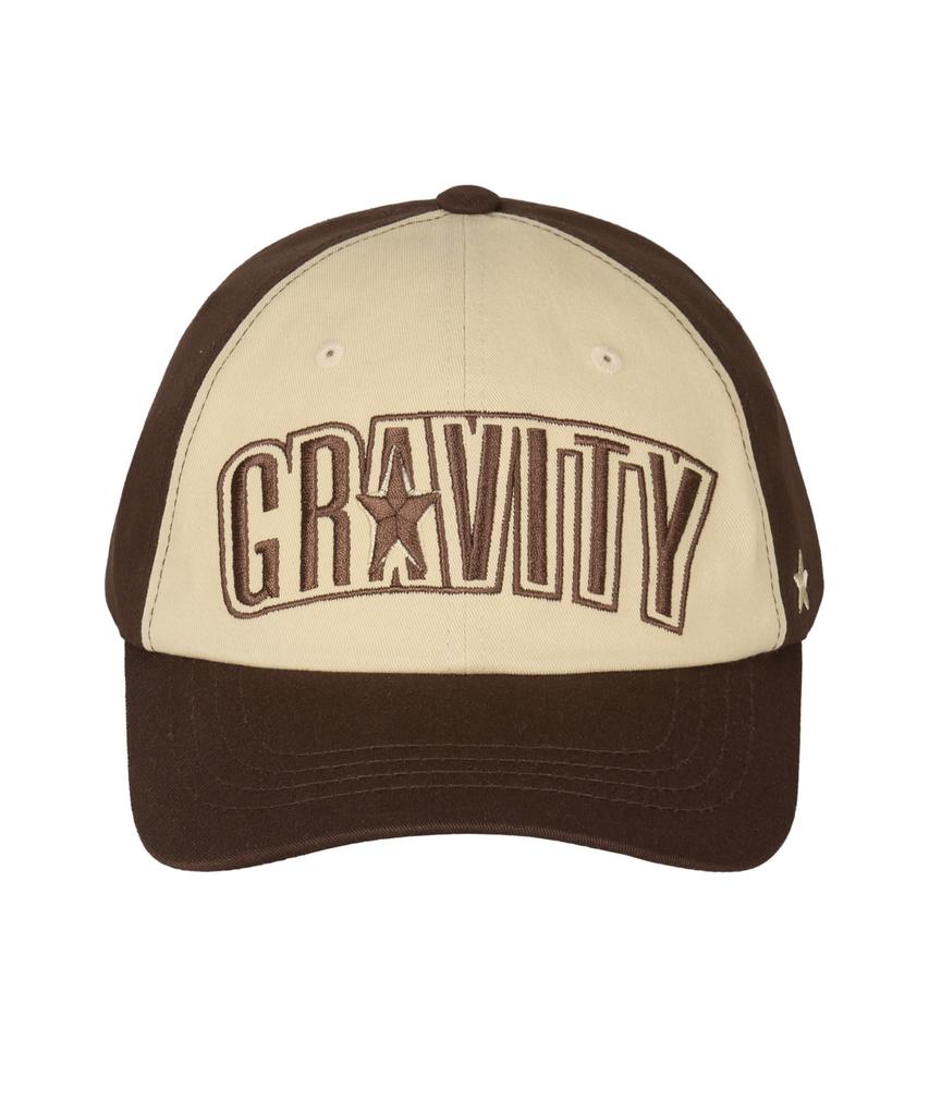Yueogeulaebiti Star Gravity Ball Cap - Brown & Cream Yellow