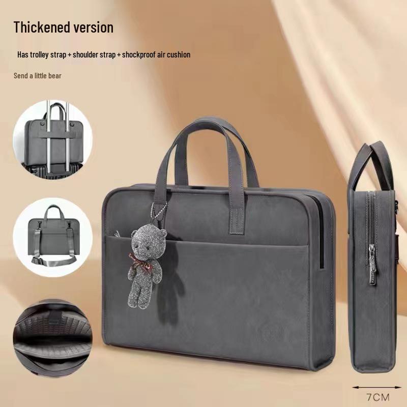 

Stylish Drop-Proof Laptop Bag: Shockproof, Thickened Design for Apple Notebooks, Shoulder & Crossbody. 14 inches