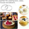 5/6/7/8CM Classic 304 Stainless Steel Mousse Ring Cake Mold With Hole Tart Bottom Tower Fruit Pie Quiches Baking Tool