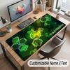 Abstract Geometric Theme Customized Mouse Pad Personalized Print Name Text Desk Mat For Home Office Table Decor