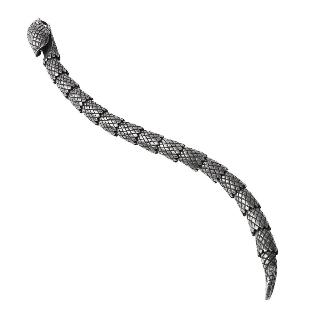 Men Fashionable Snake Bracelet Titanium Steel Unique Elegant Bracelet Jewelry Accessory for Party