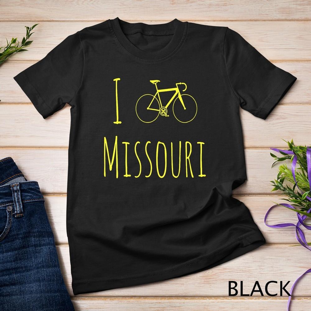 Bike Missouri Shirt, Cyclist Tee, Racing Bicycle Shirt Unisex T-shirt S