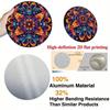 Vintage Metallwandkunstschild Mandala Rund 8x8 Zoll für Wohnzimmer Schlüsselwörter: Metallposter, Wanddeko, Mandala-Vinyl, Rundes Schild, Wohnkunst