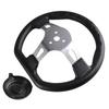 270 Mm Go Kart Steering Wheel 3 Spokes Vehicle PU Foam Interior
