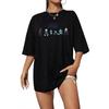 Solo Leveling Anime T-shirt Extra Large Girocollo Manica Corta Camicie alla Moda T-shirt a Manica Corta Streetwear T-shirt da Donna