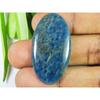 48Cts Genuine Neon Blue Apatite Oval Crystal Cabochon Loose Gemstone 22X41MM SK-2109