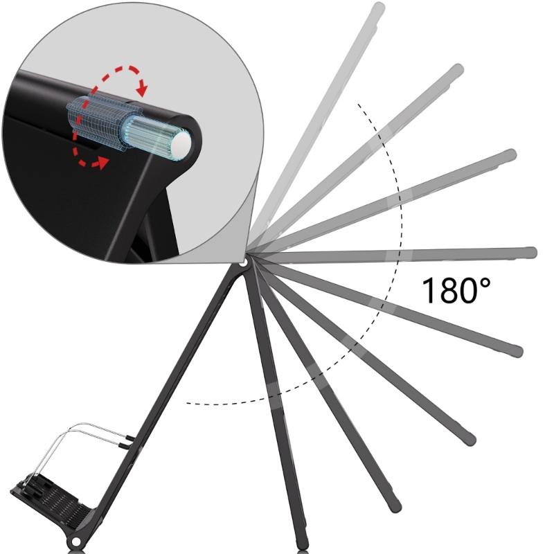 Tablet Stand for Desk Ergonomic Foldable Computer Stand Adjustable Height Stand for Collaborative Work Easy Storage