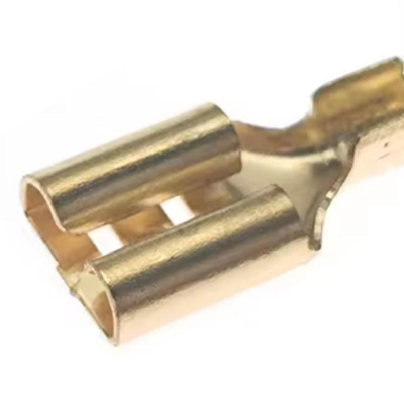 A25F-For 22-16AWG 0.5Mm2-1.5Mm2 Wire Connectors 6.3Mm Female Spade Crimp Terminal 100Sets Electrical Sleeve Wire Wrap Connector