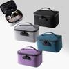 Oxford Fabric Password Lock Bag Waterproof Portable Travel Cards Organizer Large Capacity Zip Closure Combination Lock Container
