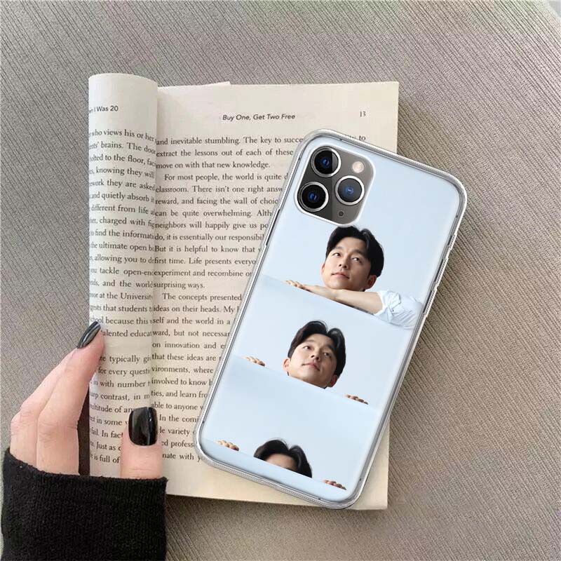 Gong Yoo Phone Case For Apple Iphone 12 13 Mini 14 15 Pro 17 Pro Max Air 11 16E 16 Plus Shell Cover Clear TPU Protecti
