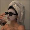 Retro Tortoise Shell Rectangle Sunglasses, Y2K Fashion UV Protection Shades for Women, Trendy Street Style Sun Glasses
