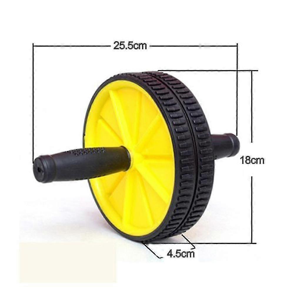 Yellow Smart Double Wheel Fitness Ab Roller Women Home Gym Workout Core Z66107