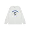 New Streetwear Retro Logo Print Ribbed Cuff Long Sleeve T-Shirt for Men & Women