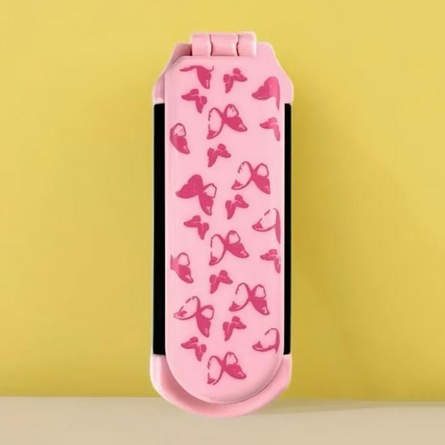 Coolkiss - Heart / Butterfly Plastic Foldable Portable Hair Brush with Mirror