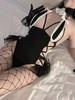 Sexy Lingerie Naughty Cosplay Maid Suit Lace Transparent Sexy Bodysuit Women Underwear Bunny Girl Set Role Play Erotic Costume