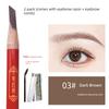 Hard-Core Eyebrow Pencil for Natural-Looking Brows, Waterproof, Long-Lasting, Non-Fading, Distinct Strokes, Suitable for Beginners, Sweat-Proof,