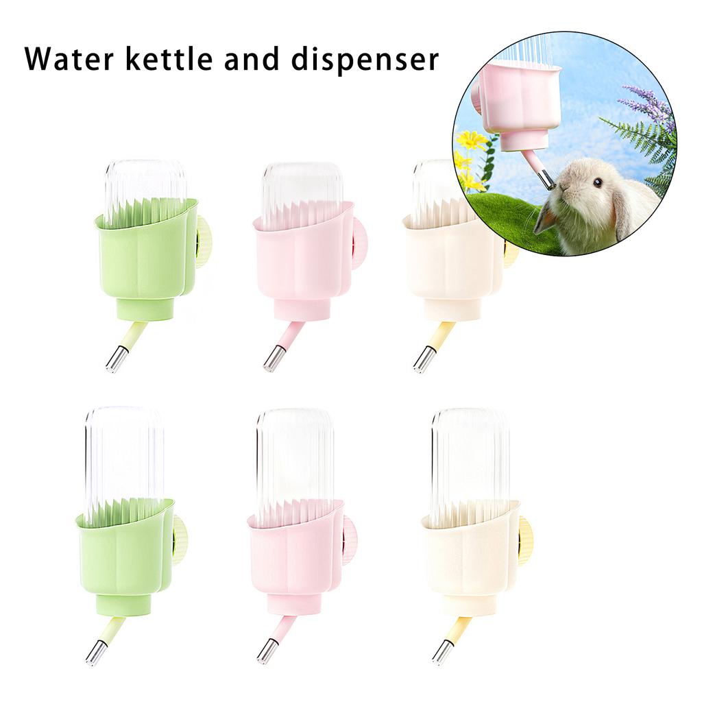 Nepropustný dávkovač vody pro klec malého mazlíčka, montovaný, tichá láhev na pití, napáječka pro křečky, králíky, veverky