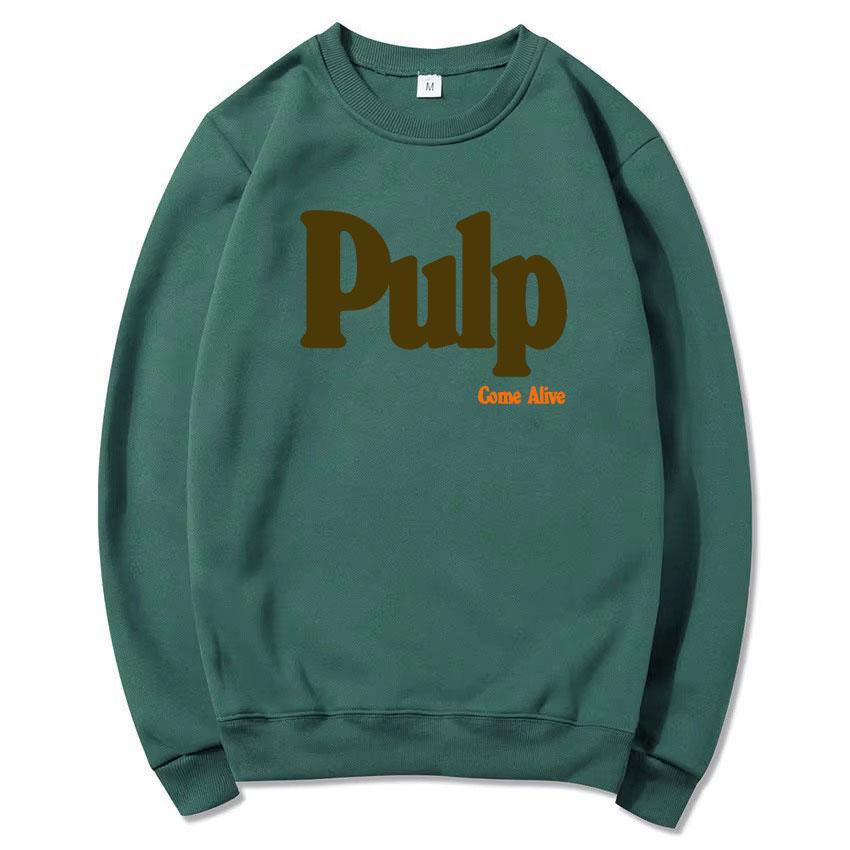 

Pulp Rock Band Grunge Sweatshirts O-neck Loose Hip Hop Unisex Streetwear Men Women Clothing Fashion Letter Printing Hoodie XXXL