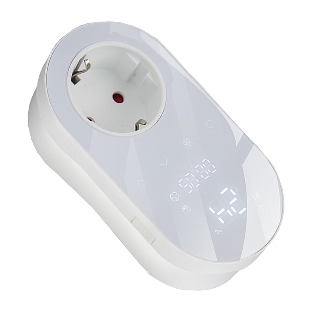 LED Digital Temperature Control Socket Programmable Plug in Thermostat Controlled Outlet for AC Floor Hting 16A